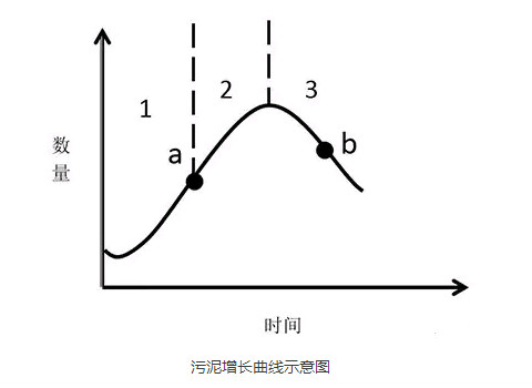 活性污泥增長曲線示意圖